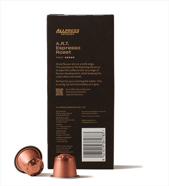 A.R.T. Espresso Roast Coffee Capsules